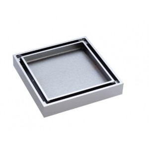 Square Tile 2-in-1 Floor Waste, 88mm Outlet